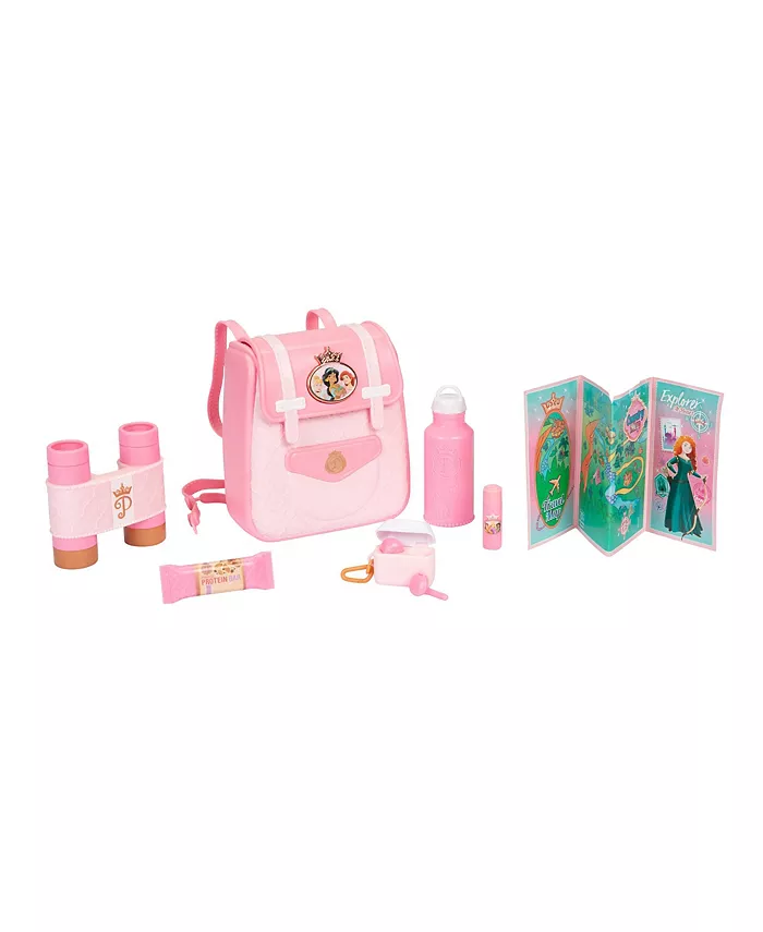 Disney Princess The Style Collection Trendy Traveler Child Backpack with 6 Accessories