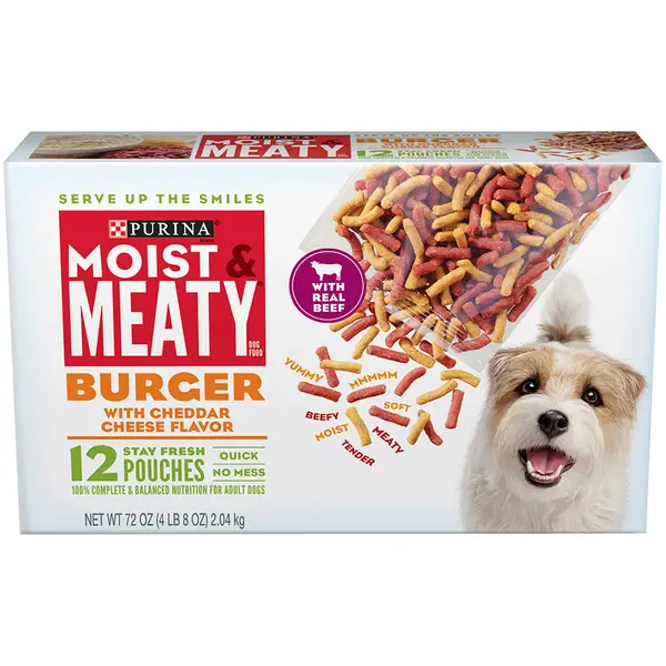 Purina Moist and Meaty Burger with Cheese Flavor