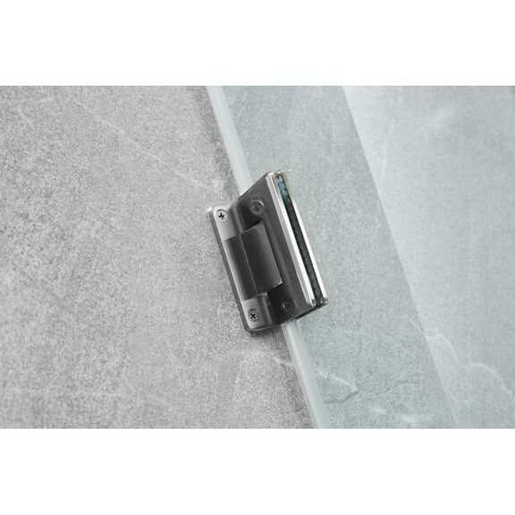 Hinged Frameless Glass Shower Door 31.5 32 in.W x ...