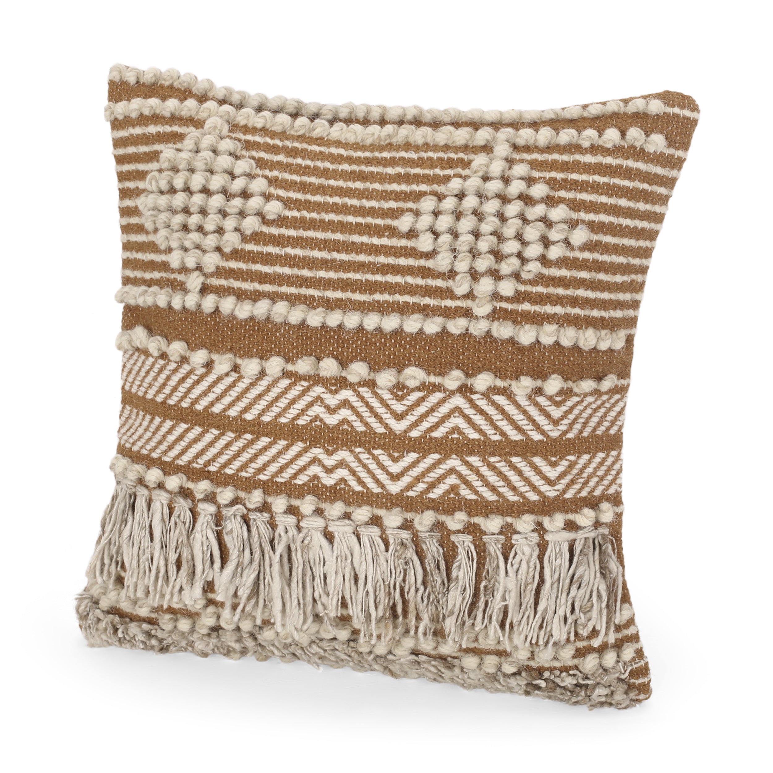 Nahyla Macrame Boho Throw Pillow