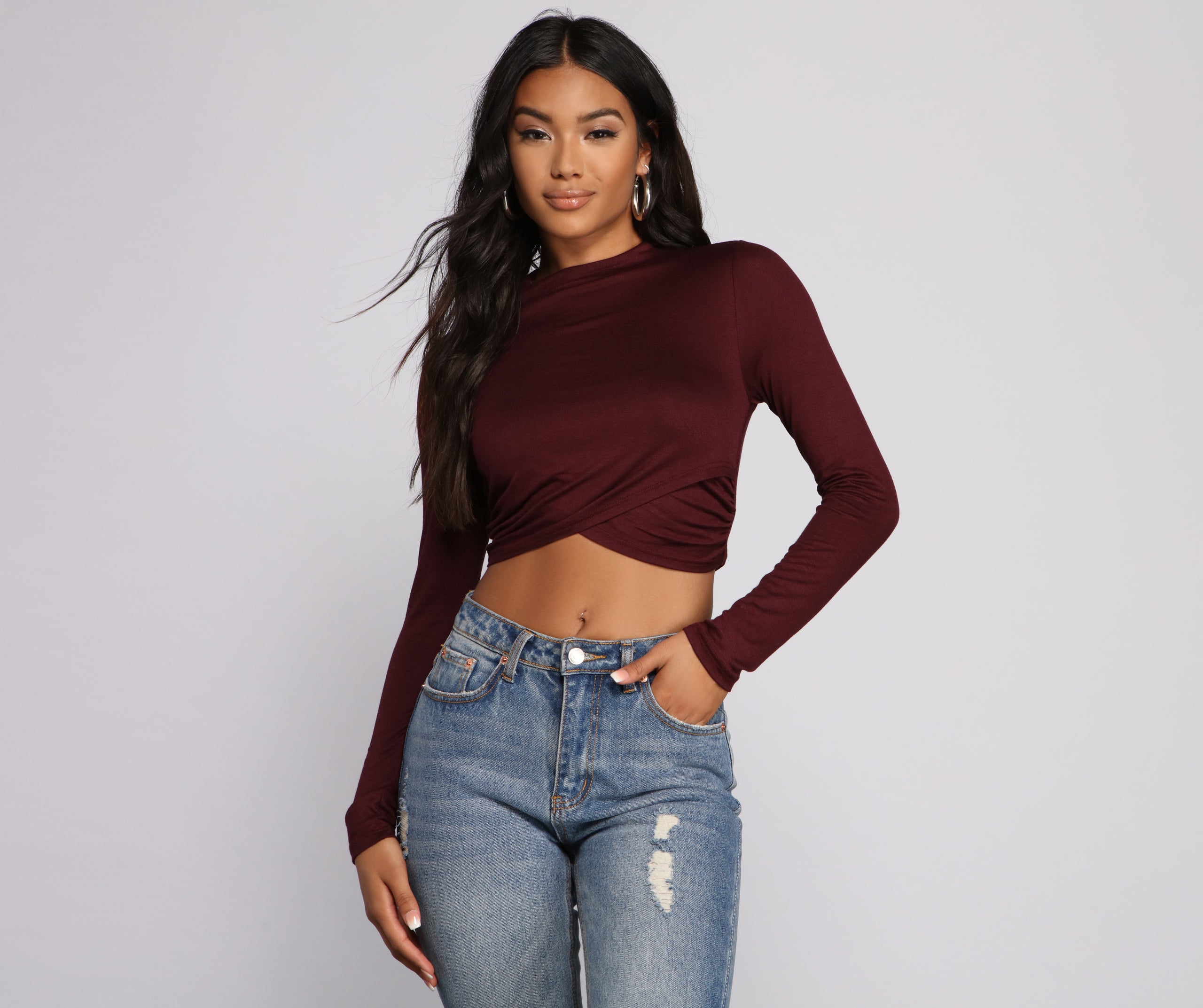 Stylish Stunner Crepe Knit Crop Top