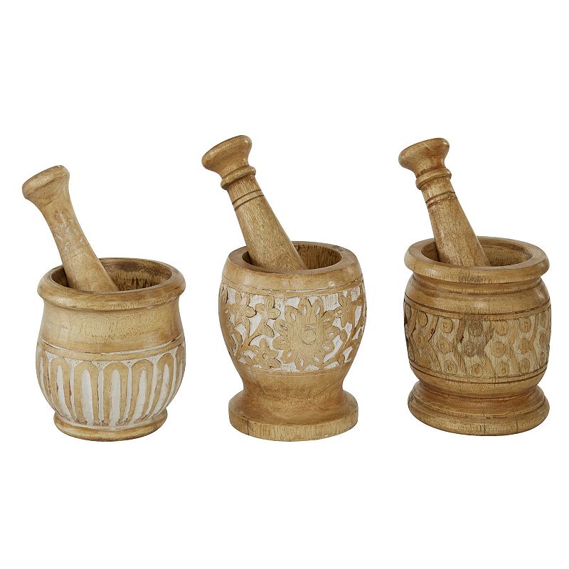 Stella and Eve Country Cottage Mortar and Pestle 3-piece Set