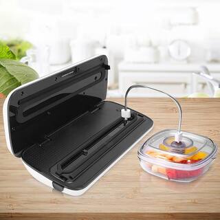 NutriChef White Kitchen Air Vacuum Sealer Container - Air Sealing Food Canister Accessory (1+ Liter) PKVSCN1L