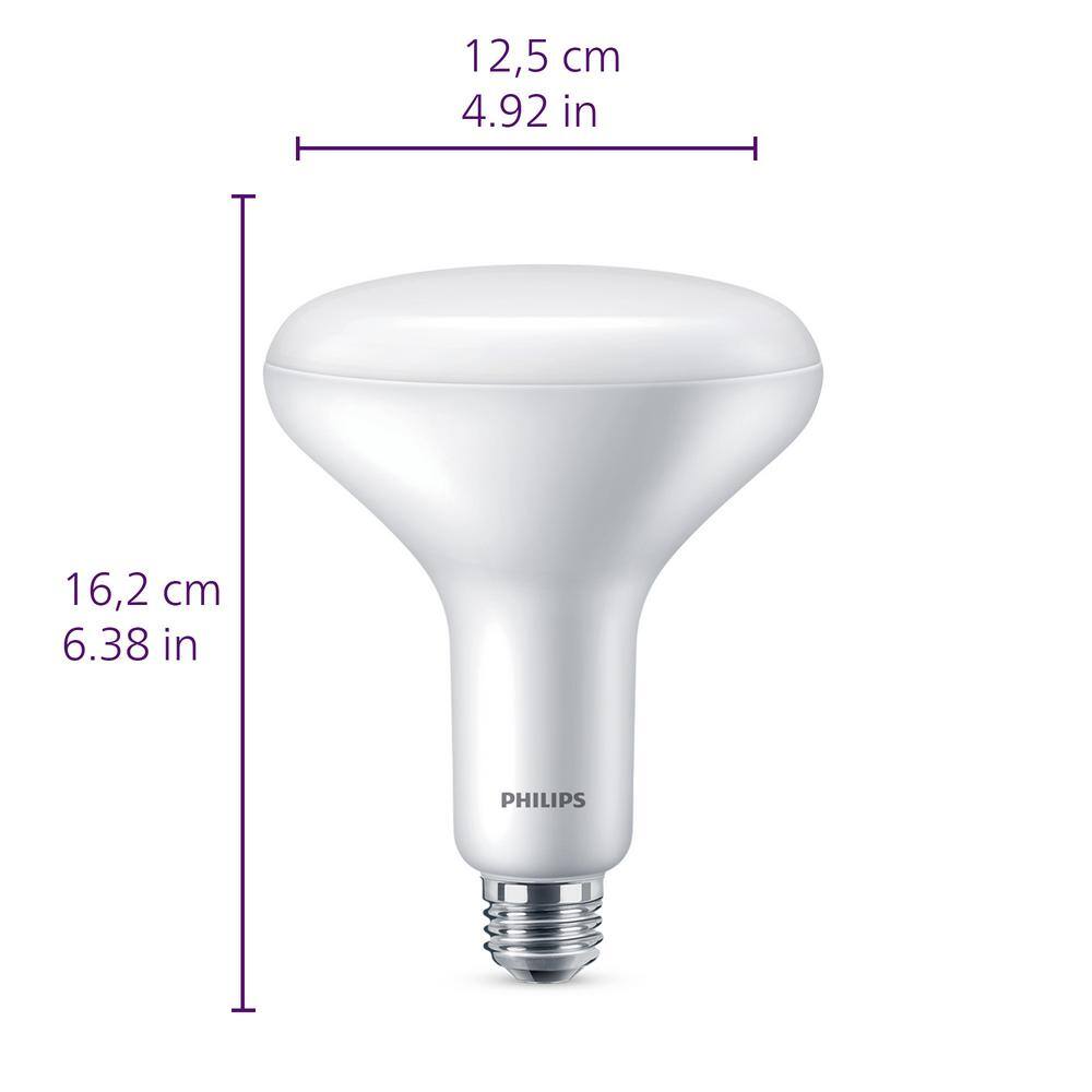 Philips 65-Watt Equivalent BR40 Ultra Definition Dimmable E26 LED Light Bulb Soft White with Warm Glow 2700K (1-Pack) 576512