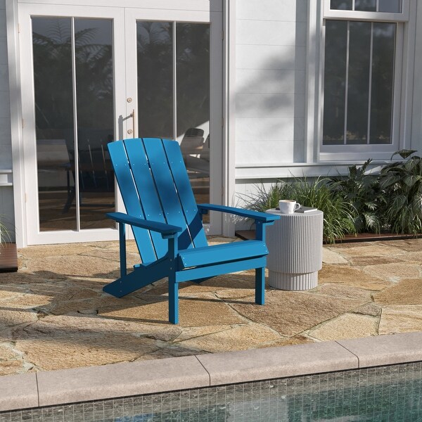 Outdoor AllWeather Poly Resin Wood Adirondack Chair