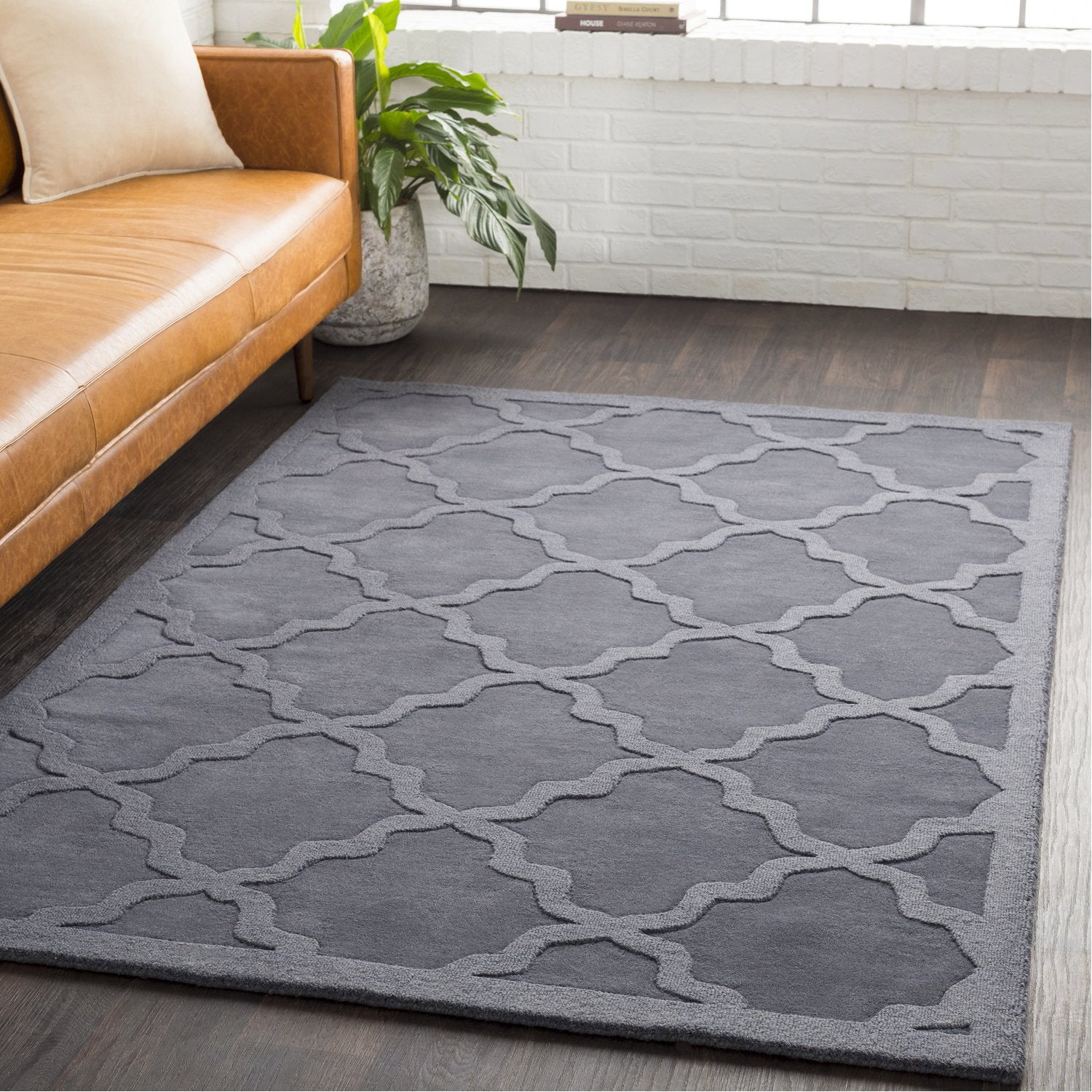 Central Park Rug in Medium Gray