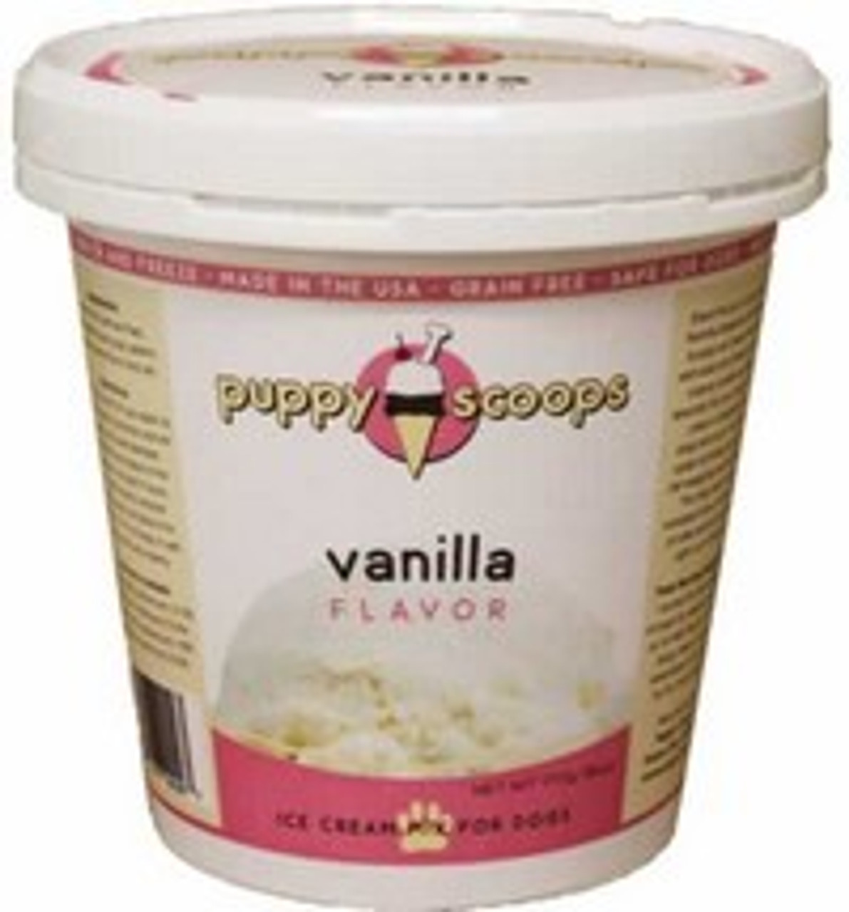 Puppy Cake Puppy Scoops Vanilla Flavored Dog Ice Cream 6 Oz.