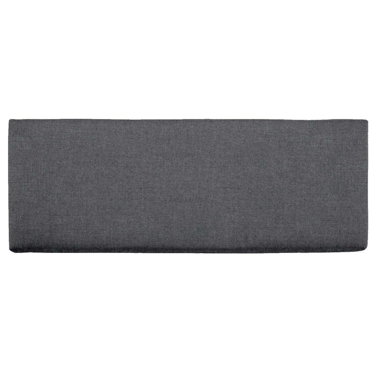 Sunbrella Cast Slate Large Outdoor Replacement Bench Cushion W/ Knife Edge By Signature