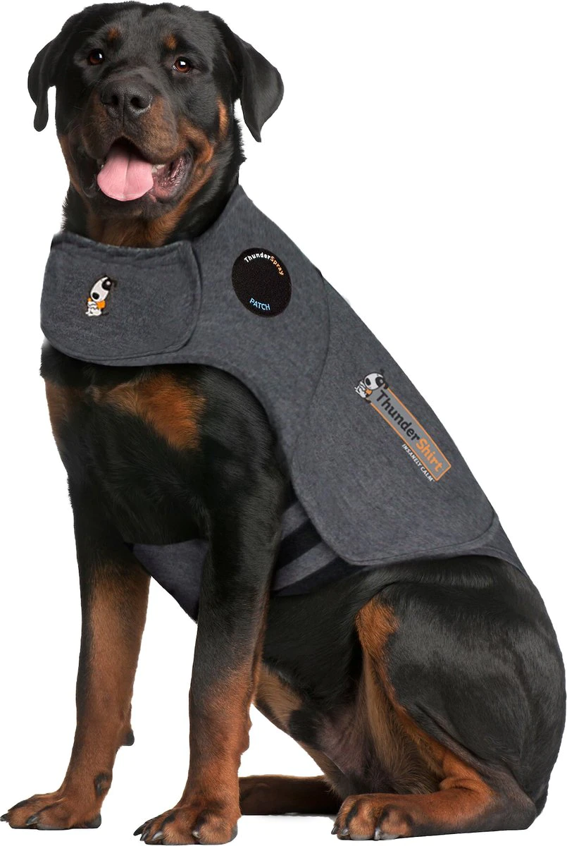 Thundershirt Classic Dog Anxiety Jacket， XX-Large， Heather Grey #1