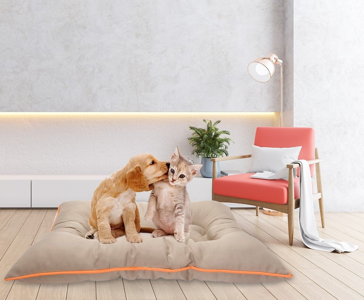 Precious Tails Co-Pilot Waterproof Pillow Cat and Dog Bed