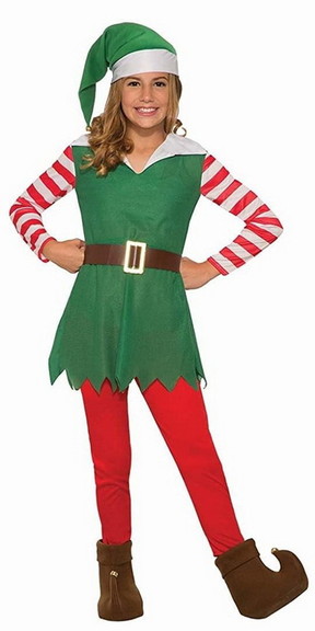 Forum Novelties Santa's Helper Girl's Elf Costume