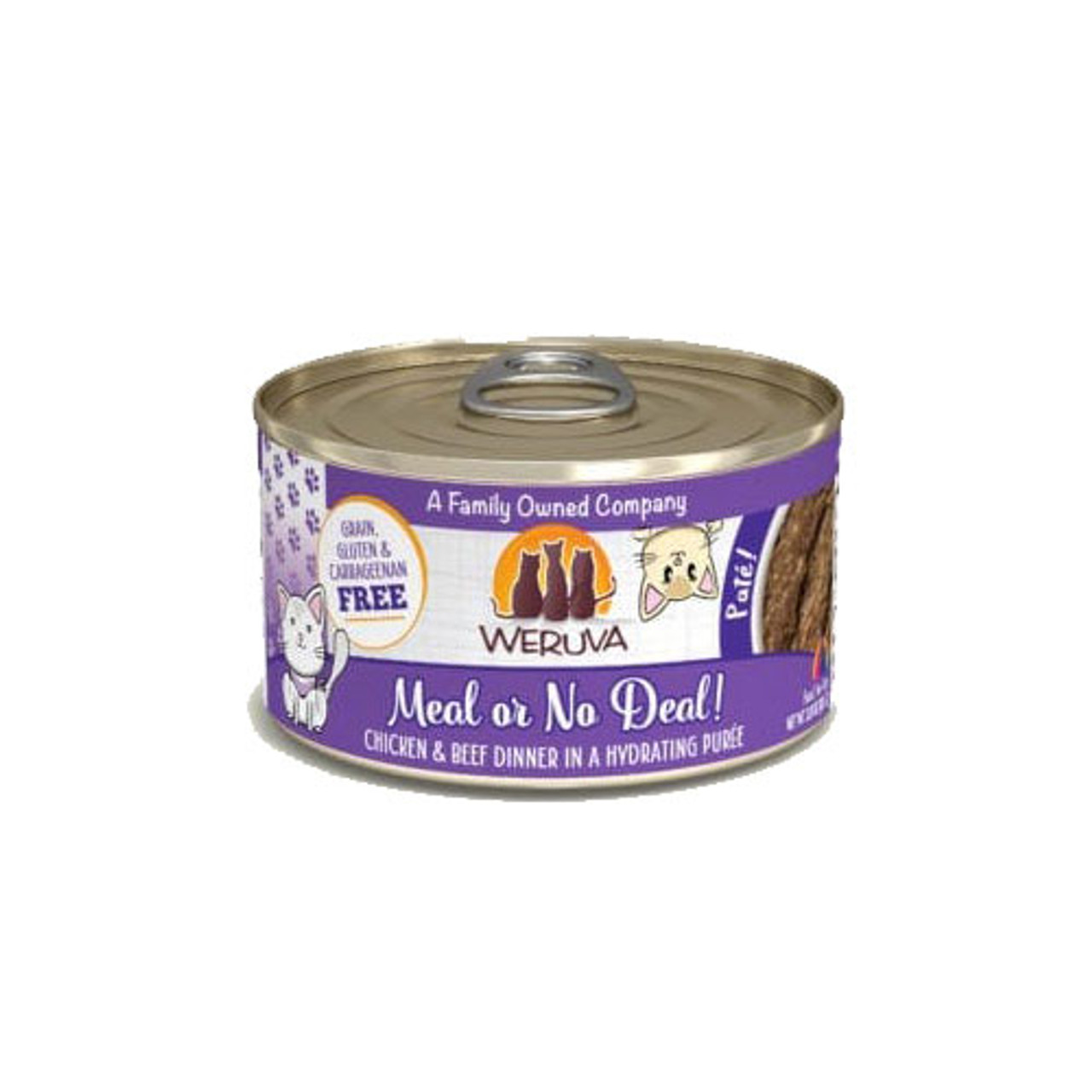 Weruva Meal Or No Deal Pate Canned Cat Food， 5.5 Oz.