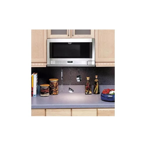 Sharp R1214 Carousel Over-the-Counter Microwave Oven 1.5 cu. ft. 1100W Stainless Steel