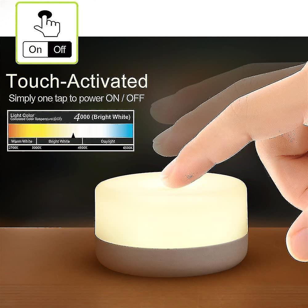 Baby Night Light， Rechargeable Mini Touch Lamp， Wireless Light，dimmable