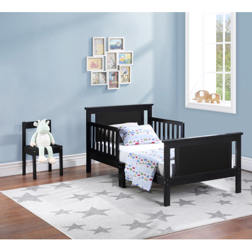 Connelly Reversible Panel Toddler Bed Black/Vintag...