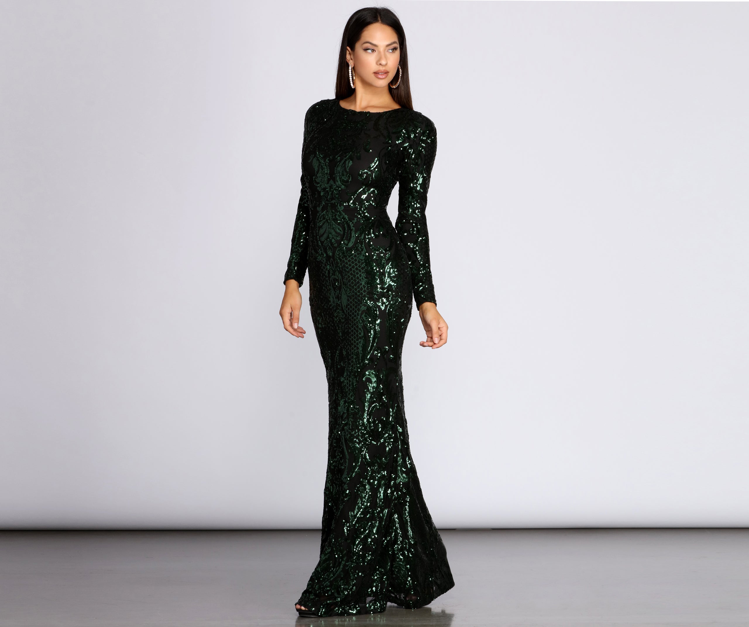 Dalia Sequin Long Dress