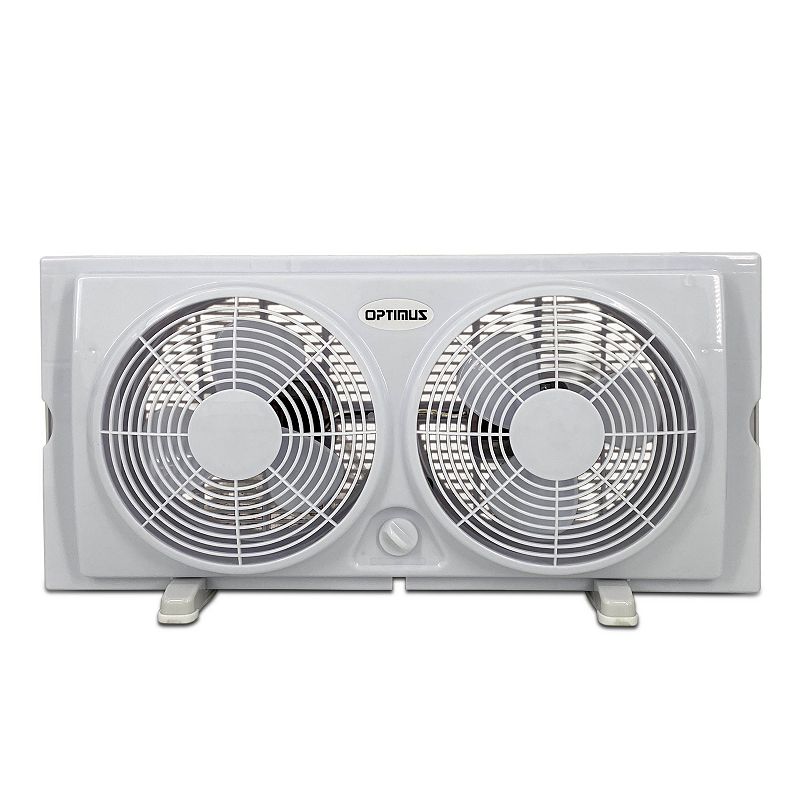 Optimus F-5280 Powerful 2 Speed Versatile 7 Inch Cool Air Home Twin Window Fan