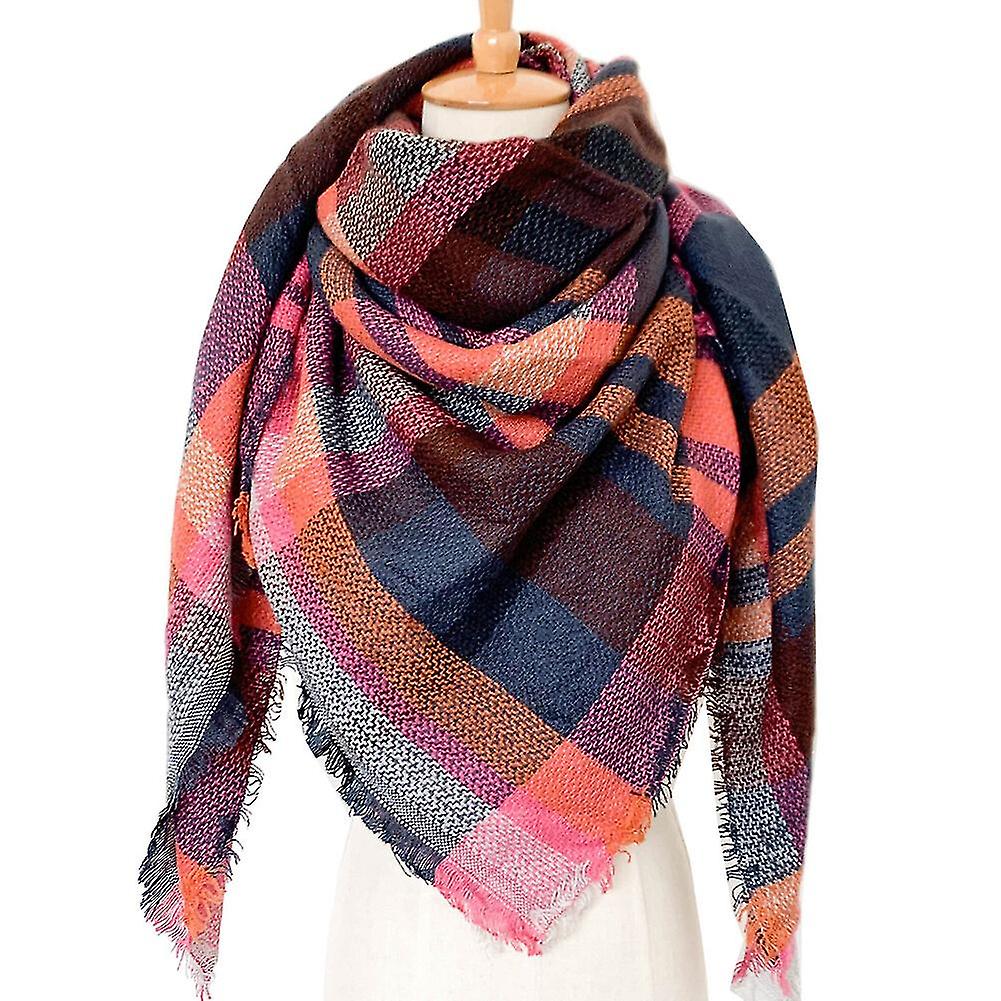 Winter Check Wraps Scarf For Women's