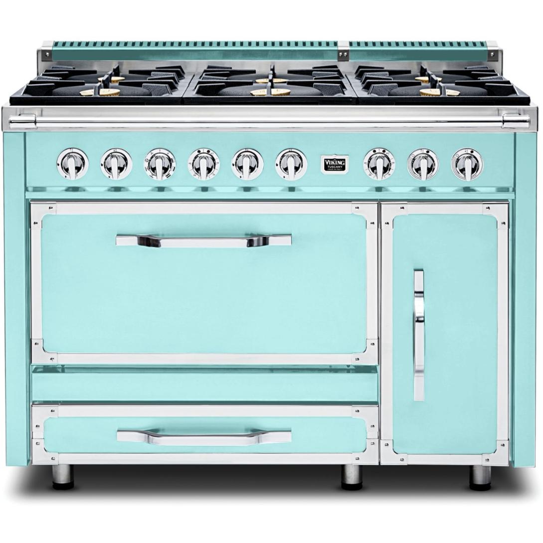 Viking 48-inch Freestanding Dual Fuel Range with True Convection Technology TVDR481-6BBW