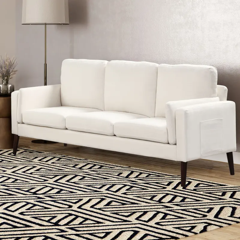 Corey Modern Cream Sofa