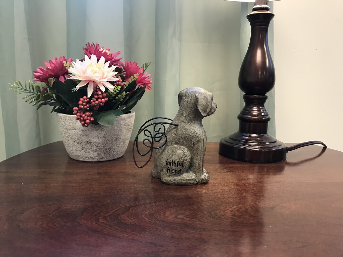 Carson Industries Faithful Friend Dog Memorial Figuirine