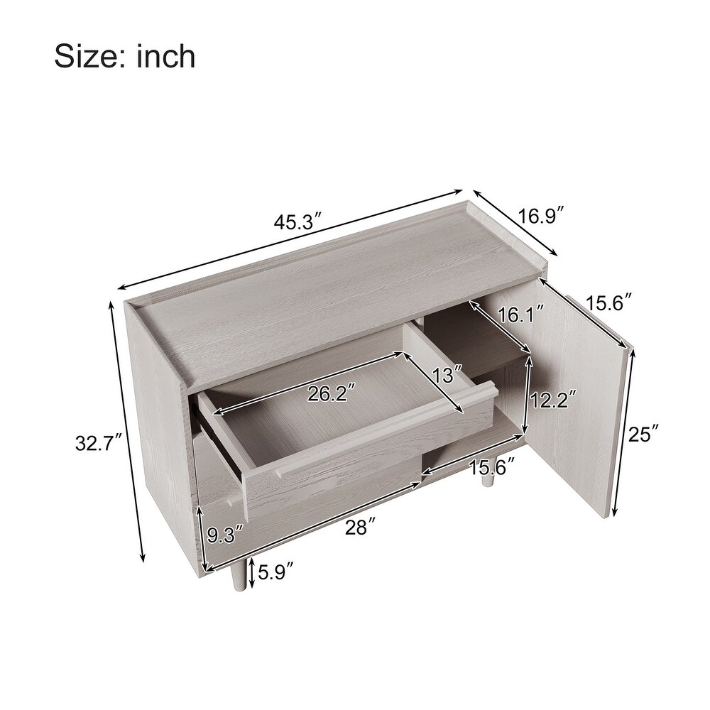 Modern Style Manufactured Wood 3 Drawer Dresser