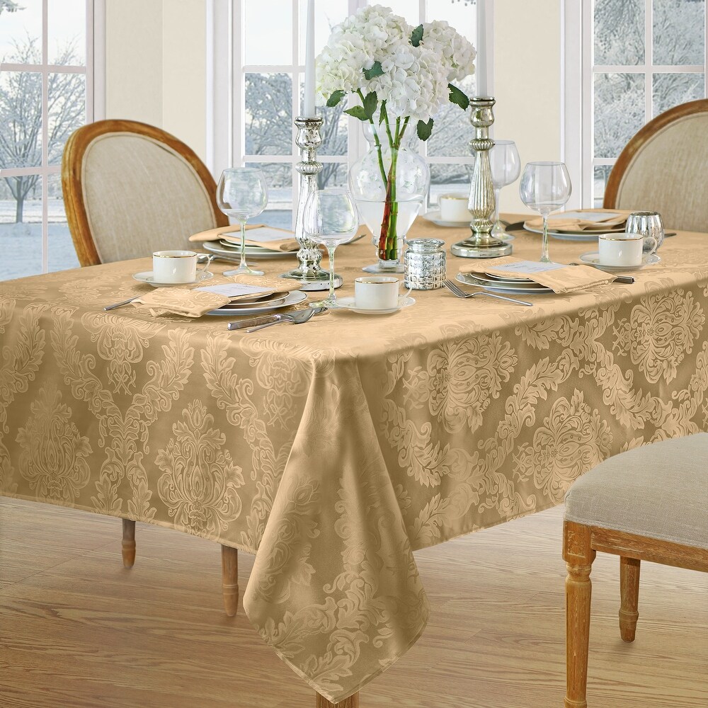 Elrene Barcelona Damask Elegant Fabric Tablecloth