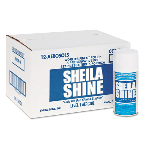 Sheila Shine Stainless Steel Cleaner and Polish | 10oz Aerosol， 12