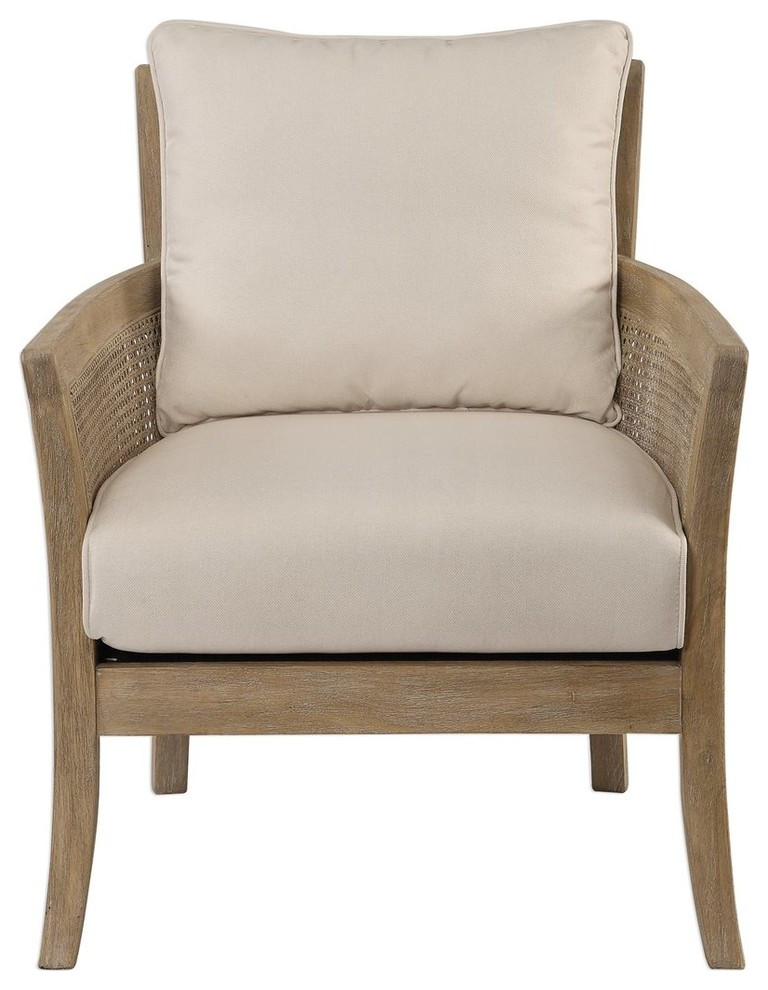 Uttermost Encore Natural Armchair   Tropical   Armchairs And Accent Chairs   by Lighting and Locks  Houzz