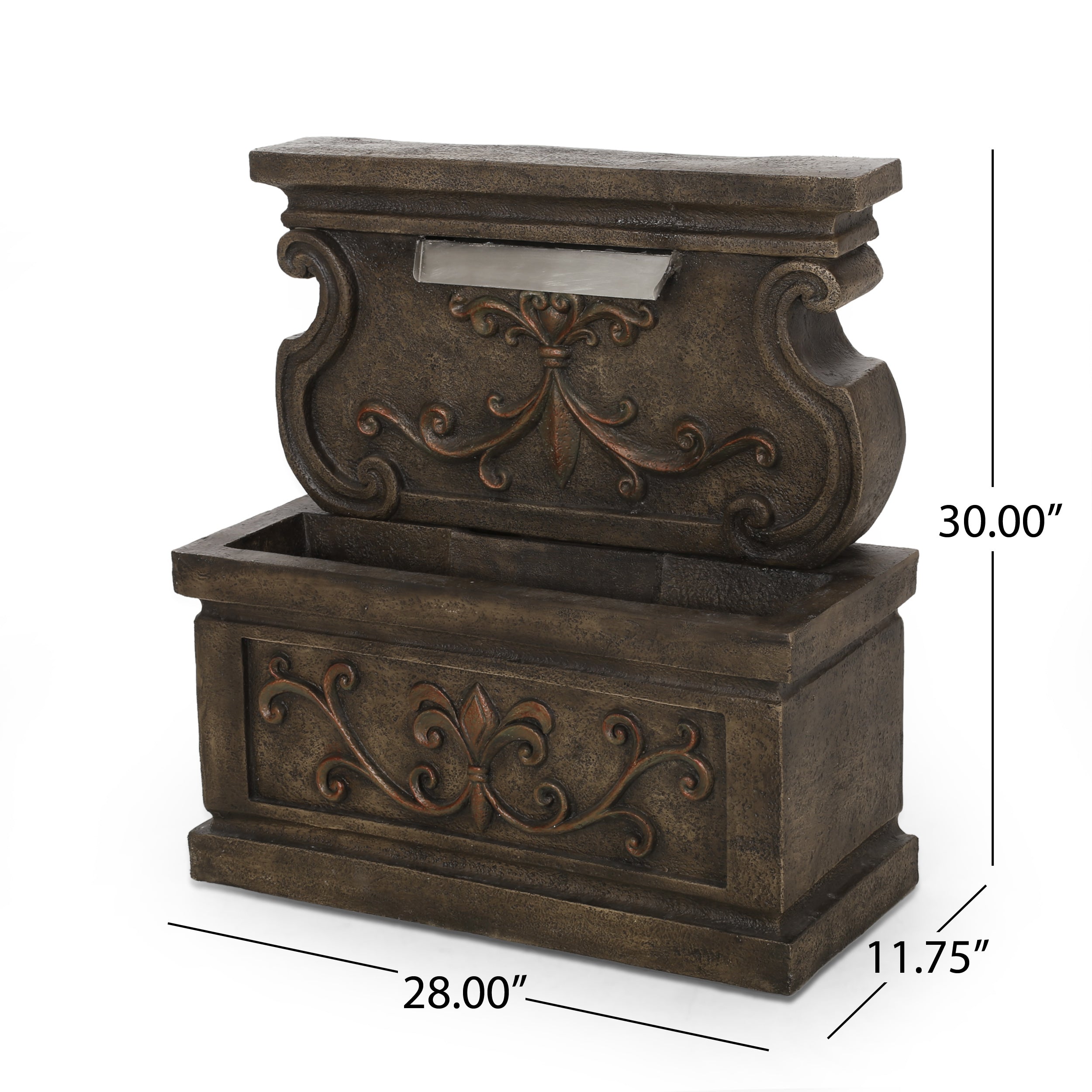 Clarkdale Outdoor Patina Fountain， Light Brown