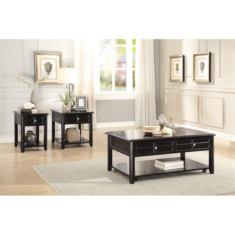 Lexicon Carrier Wood 1 Drawer End Table in Espresso   Transitional   Side Tables And End Tables   by Beyond Stores  Houzz