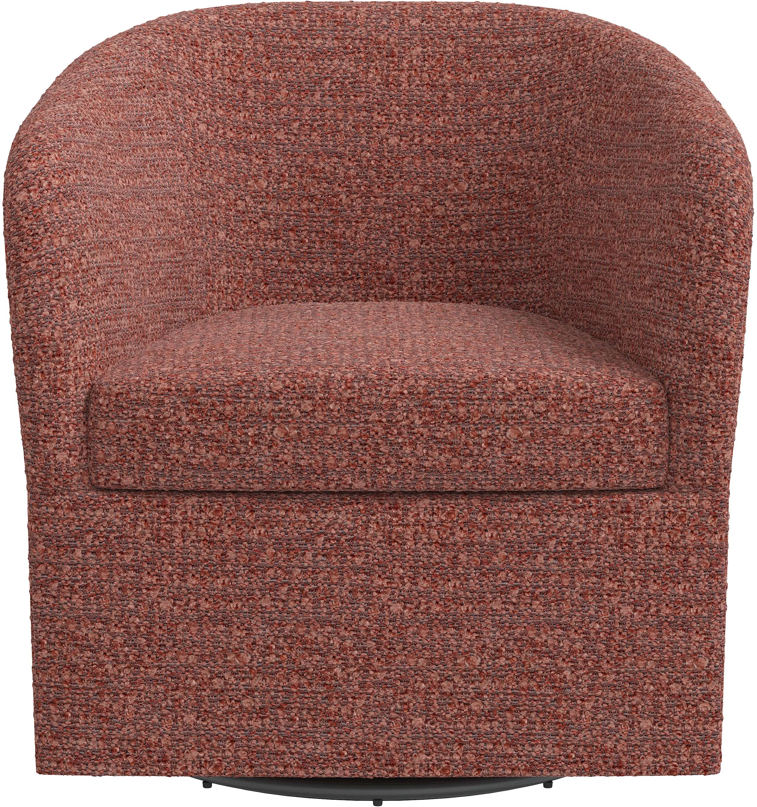 Becca Boucl Rose Swivel Chair - Skyline Furniture