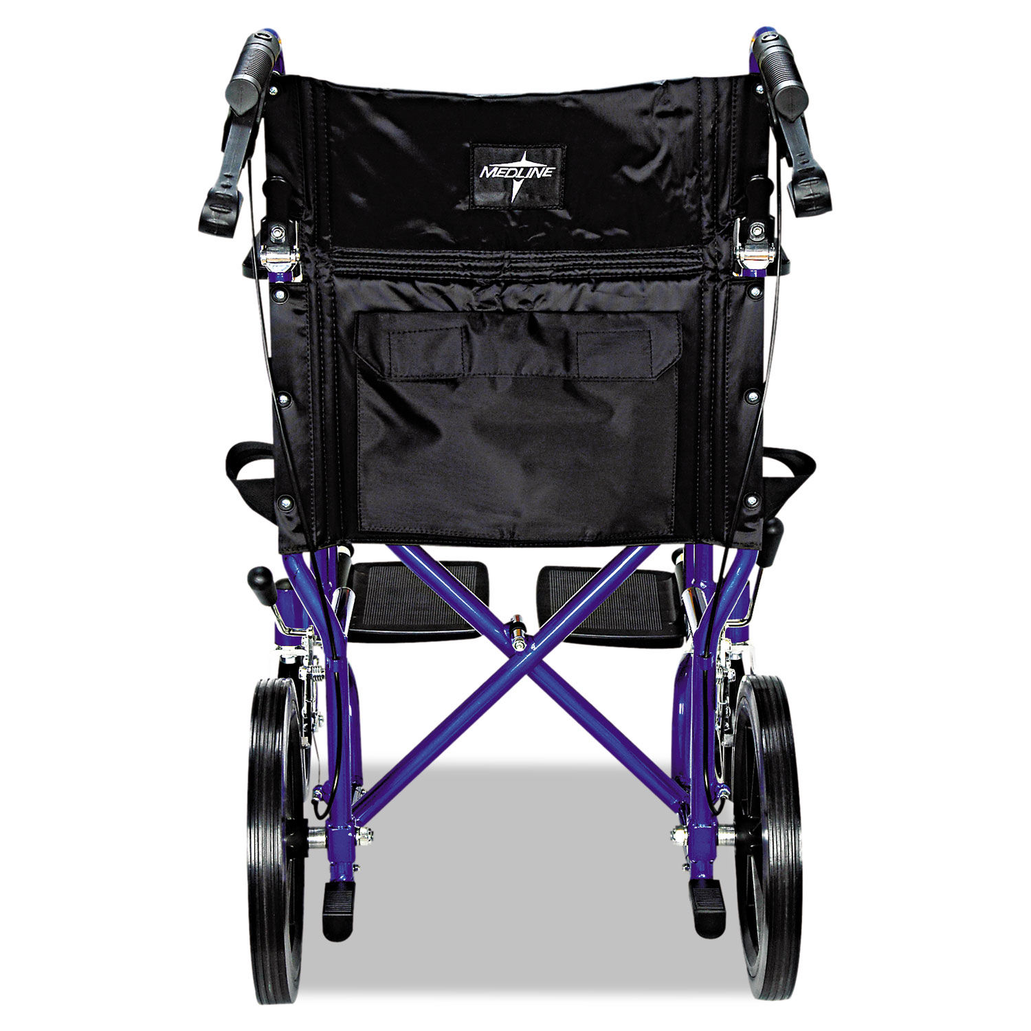 Excel Deluxe Aluminum Transport Wheelchair by Medline MIIMDS808210ABE