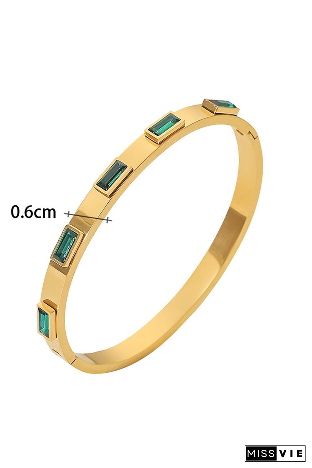 Gold Titanium Steel Bracelet MOQ 5pcs