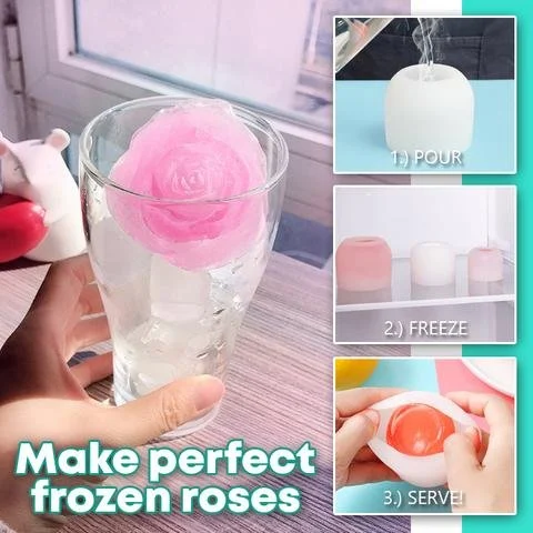 🔥BIG SALE - 49% OFF🔥🔥 - 3D Rose Shape Ice Cube Mold