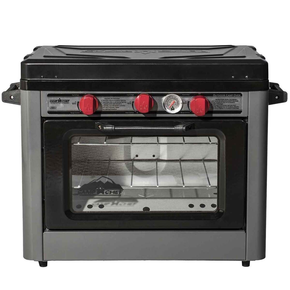 Camp Chef Deluxe 2 Burner Outdoor Oven  Gray