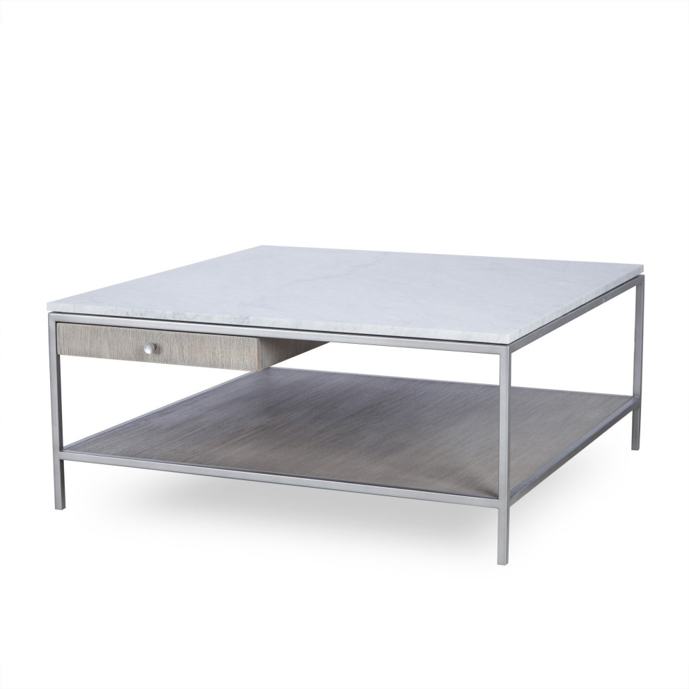 Lyle Coffee Table Square Small   Transitional   Coffee Tables   by Peachtree Fine Furniture  Houzz