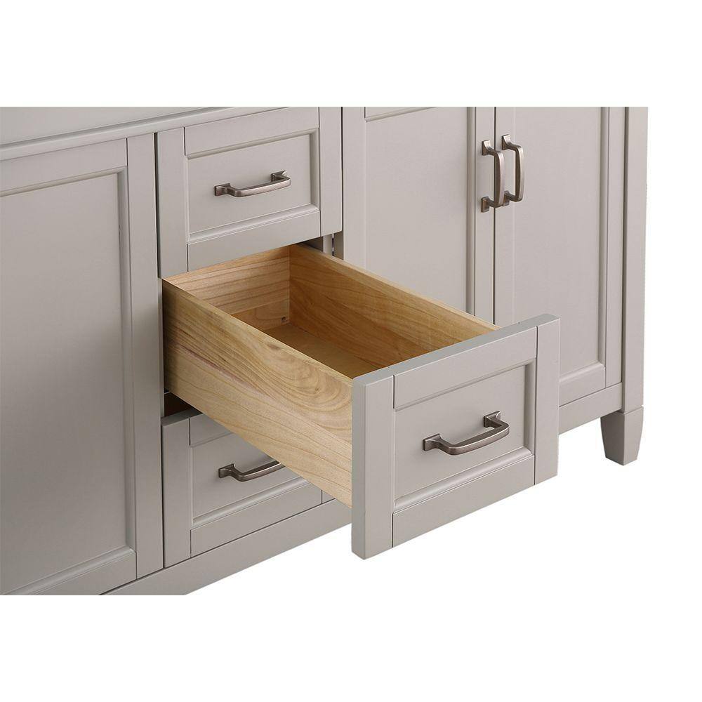 Home Decorators Collection Ashburn 60 in. W x 21.75 in. D Vanity Cabinet in Grey ASGRA6021D