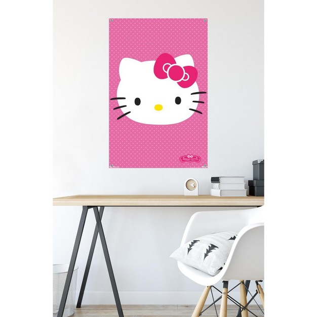 Trends International Hello Kitty Face Unframed Wall Poster Prints