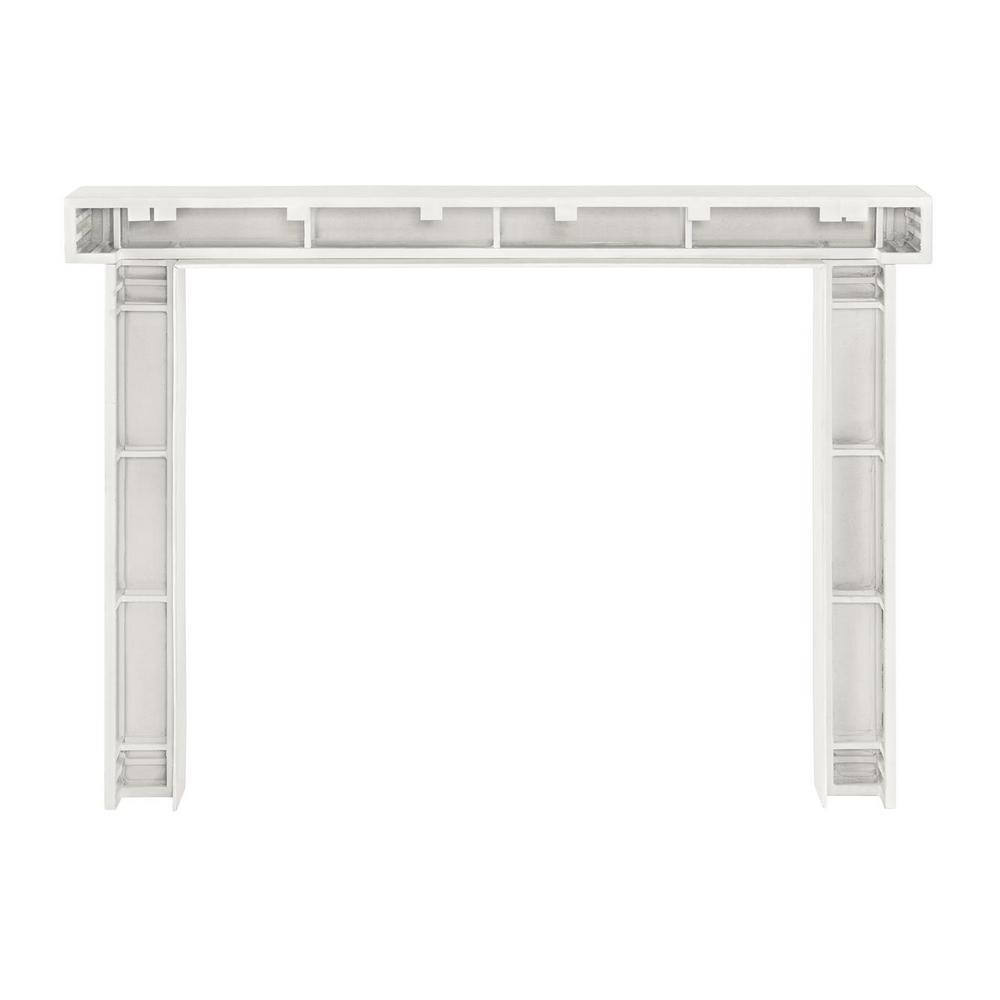 Pearl Mantels 48 in. x 42 in. Non-Combustible Salt Surround Mantel RPS48SD