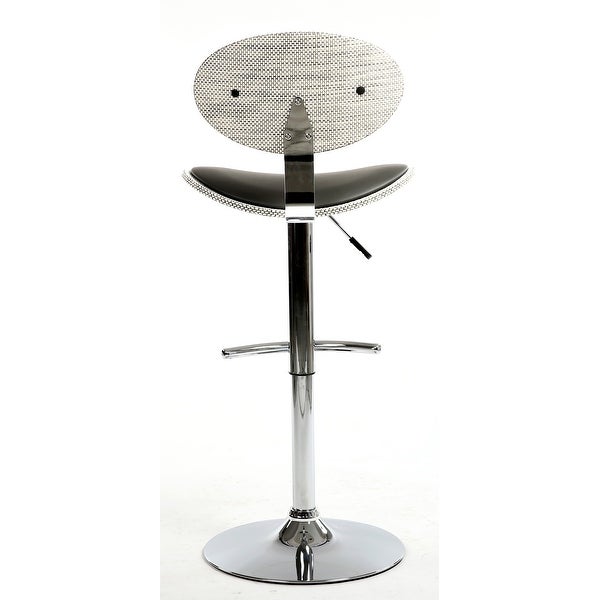 Somette Grey Chrome Pneumatic Stool