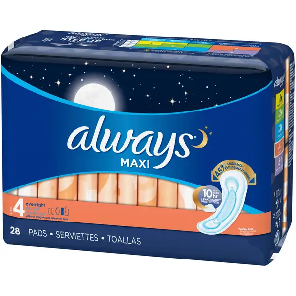 Always Overnight Maxi Pads