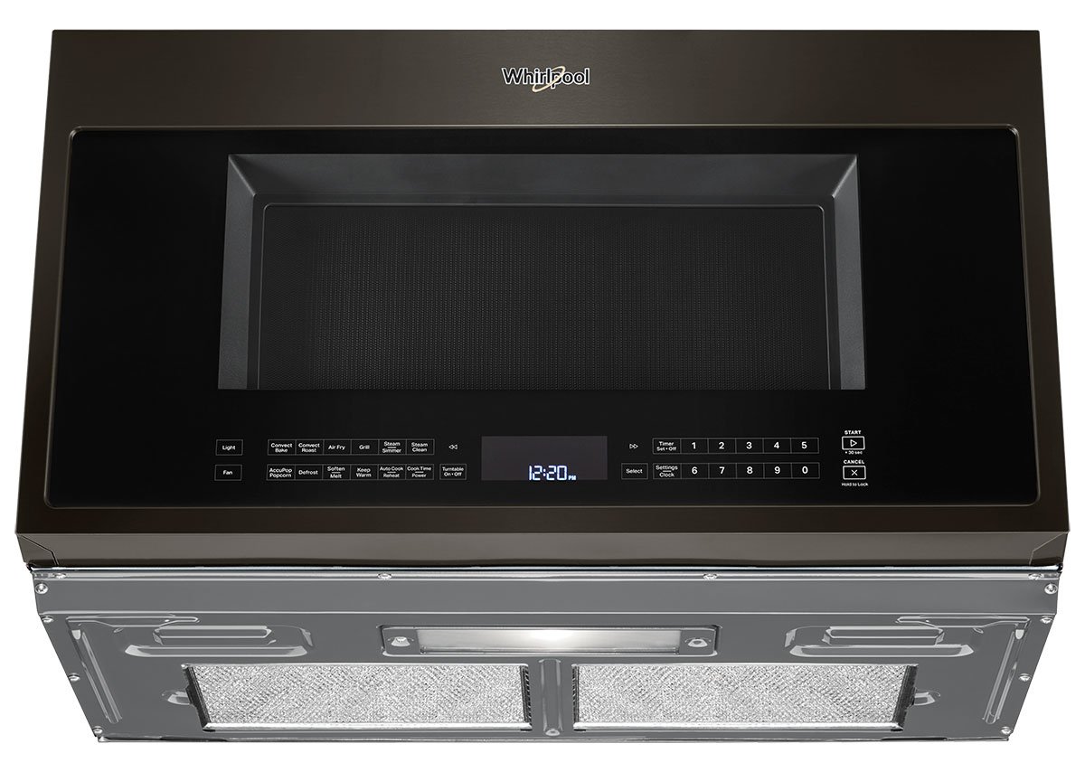 Whirlpool 1.9 Cu. Ft. Fingerprint Resistant Black Stainless Steel Microwave With Air Fry Mode