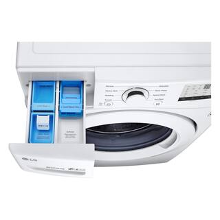 LG 4.5 Cu. Ft. Stackable Front Load Washer in White with Coldwash Technology WM3400CW