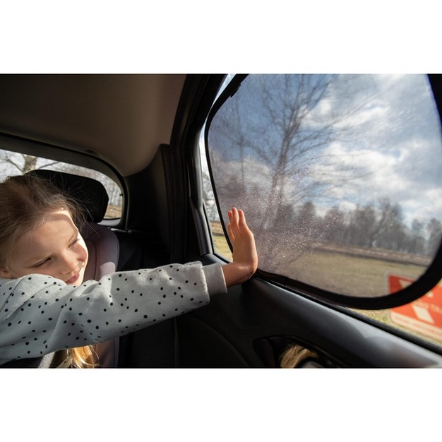 Enovoe Car Window Uv Rays Protection Shades For Baby Black Plain 2 pack