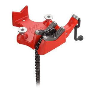 RIDGID 18 in. to 8 in. Pipe Capacity Top-Screw Bench Chain Vise Model BC810A (Includes Pipe Rest  Bender) 40215