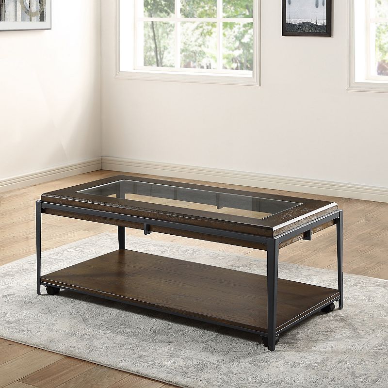 Steve Silver Co. Waco Rectangular Cocktail Table with Casters