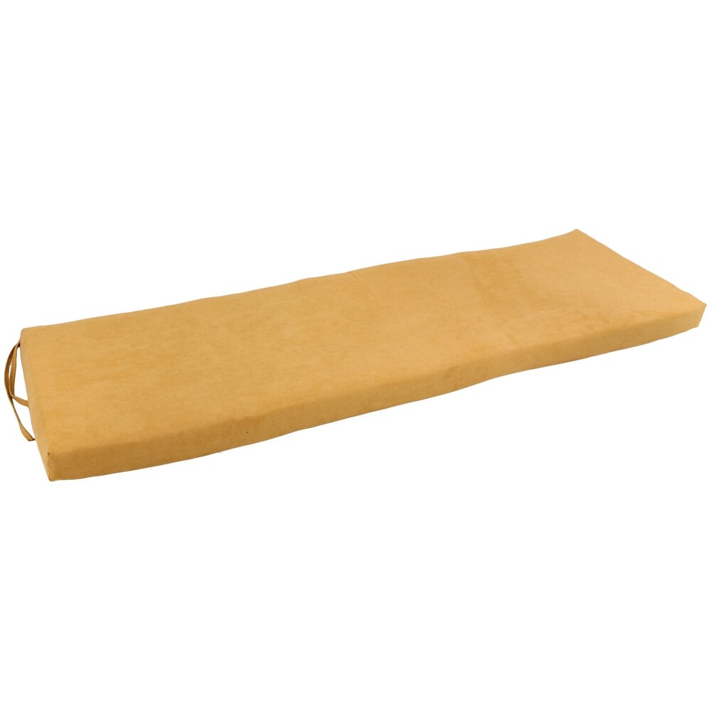 Microsuede Indoor Bench Cushion (57   60   or 63 inches wide)