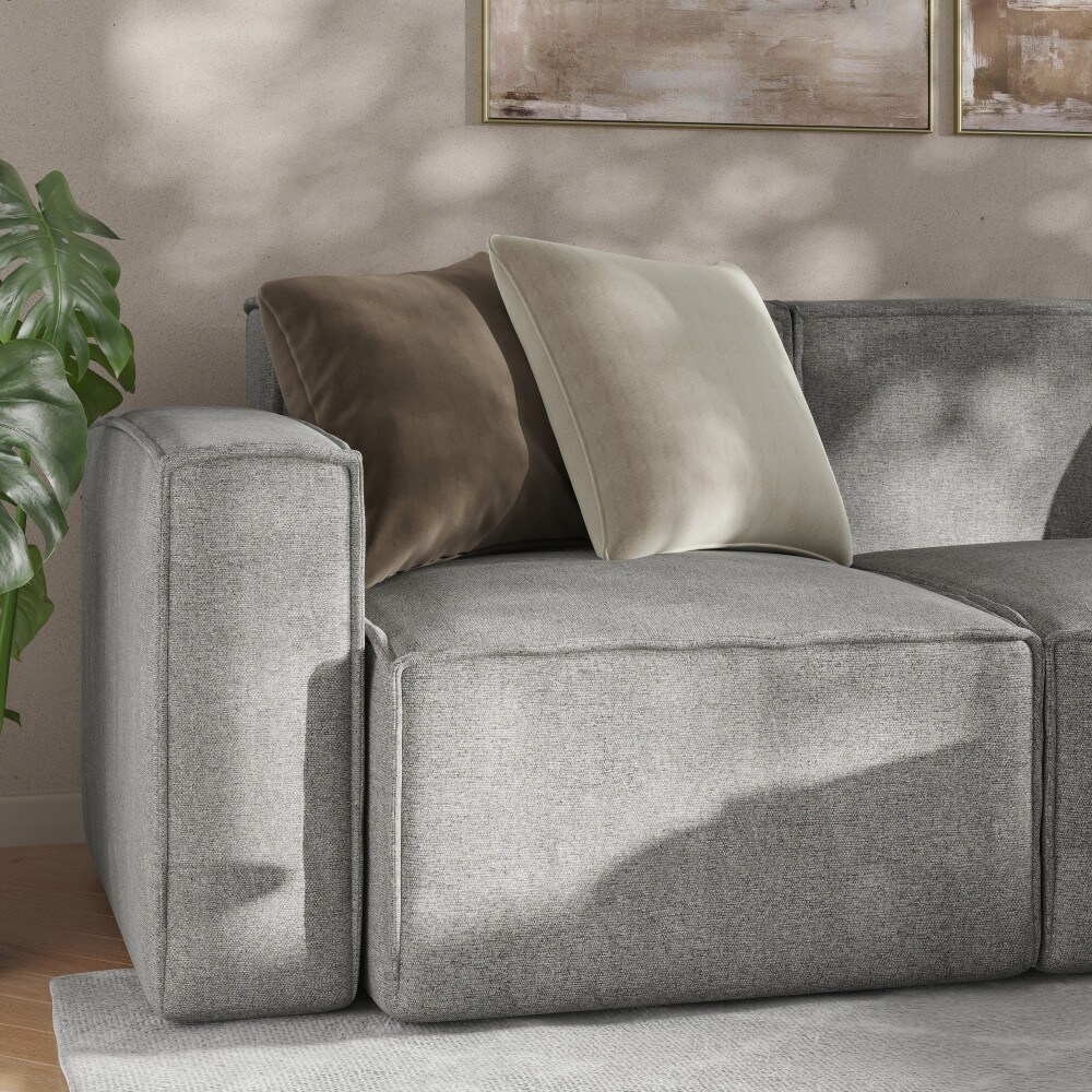 Contemporary Modular Sectional Sofa Left Side Chair with Armrest