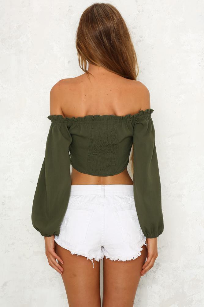 Offside Top Olive